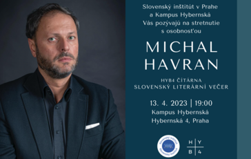 HYB4: ČITÁRNA, SLOVENSKÝ LITERÁRNY VEČER - MICHAL HAVRAN