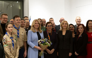 16. 11. 2023 Návšteva prezidentky SR a vernisáž výstavy Borisa Németha