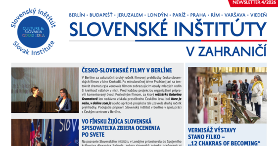 SLOVENSKÉ inštitúty v zahraničí NEWSLETTER 4/2026